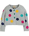 Frugi Cardigan a Maglia Emilia, Multi Spot - 100% cotone bio Cardigan