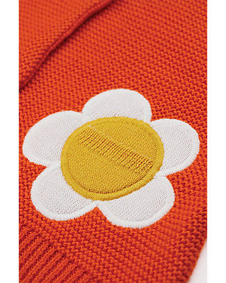 Frugi Cardigan Lavorato a Maglia Patsy - Arancio/Margherita - 100% Cotone bio Cardigan