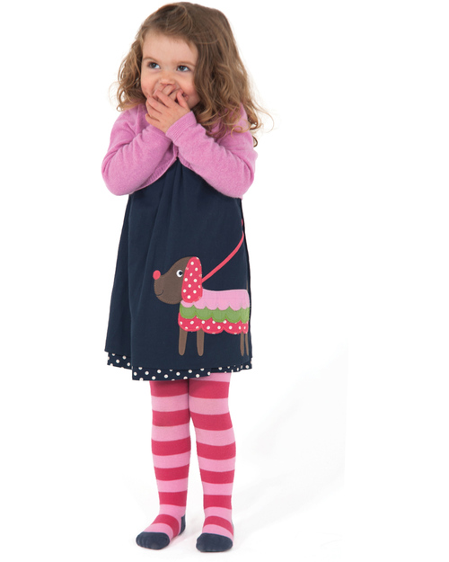 Frugi Collant Little Norah a Righe - Cotone Bio (morbidi, caldi e non pizzicano!) Calze