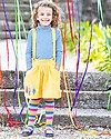 Frugi Collant Norah, Arcobaleno - Cotone Bio (morbidi, caldi e non pizzicano!) Calze