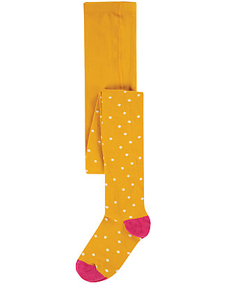 Frugi Collant Norah Morbidi e Caldi - Pois - Cotone Bio Calze