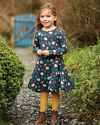 Frugi Collant Norah Morbidi e Caldi - Pois - Cotone Bio Calze