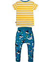 Frugi Completo Maglia e Pantaloni Olly - Pulcinella di Mare - Cotone Bio Completi e Set