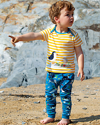 Frugi Completo Maglia e Pantaloni Olly - Pulcinella di Mare - Cotone Bio Set Regalo