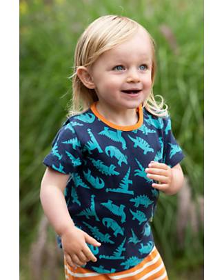 Frugi Completo Maglia e Pantaloni Orwin - Dinosauri/Righe - Cotone Bio Completi e Set