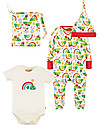 Frugi Completo Regalo Nascita - Happy Days - Body+Tutina+Cappello Completi e Set