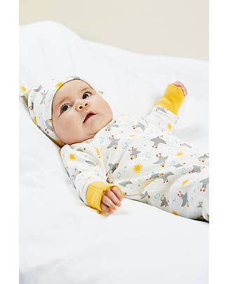 Frugi Completo Regalo Nascita - Pulcinella di Mare - Body + Tutina + Cappello Completi e Set