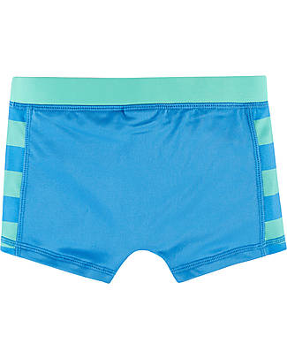 Frugi Costume a Pantaloncino Tide - Blu/Squali - UPF 50+ - AW2022: River & Meadow Boxer Mare
