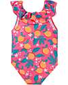 Frugi Costume da Bagno - Fiori  d'Arancio - Materiale Riciclato e Fodera Morbida Costumi Interi