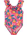 Frugi Costume da Bagno - Fiori  d'Arancio - Materiale Riciclato e Fodera Morbida Costumi Interi