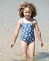 Frugi Costume da Bagno Intero Bimba Coral, Ice Cream Dream - UV 50+ Costumi Interi