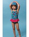 Frugi Costume da Bagno Intero Bimba Little Coral, Giungla - UV 50+ Costumi Interi