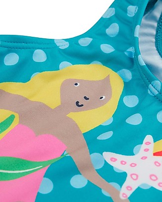 Frugi Costume da Bagno Intero Little Coral - Sirena - UV 50+ - Eco-friendly Costumi Interi