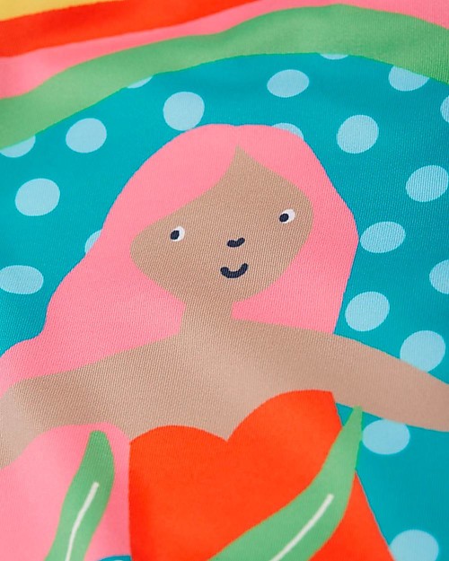Frugi Costume da Bagno Intero Sally - Sirena - UV 50+ - Eco-friendly Costumi Interi