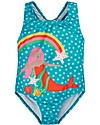 Frugi Costume da Bagno Intero Sally - Sirena - UV 50+ - Eco-friendly Costumi Interi