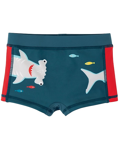 Frugi Costume da Bagno Tide - Squalo/Steely Blue - UPF 50+ Boxer Mare