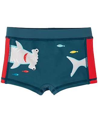 Frugi Costume da Bagno Tide - Squalo/Steely Blue - UPF 50+ Costumi a Pantaloncino