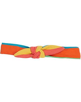 Frugi Fascia per Capelli Astrid - A Righe Multicolore - Cotone Organico Accessori per Capelli
