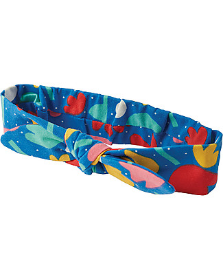Frugi Fascia per Capelli Astrid - Fiori di Loto - Cotone bio elasticizzato Fermacappelli