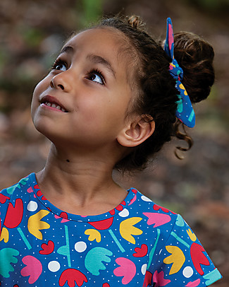 Frugi Fascia per Capelli Astrid - Fiori di Loto - Cotone bio elasticizzato Fermacappelli