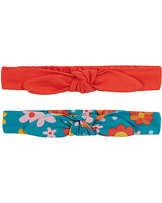 Frugi Fascia per Capelli Astrid - Pacco da 2 - Dalia/Arancio - Cotone bio Accessori per Capelli