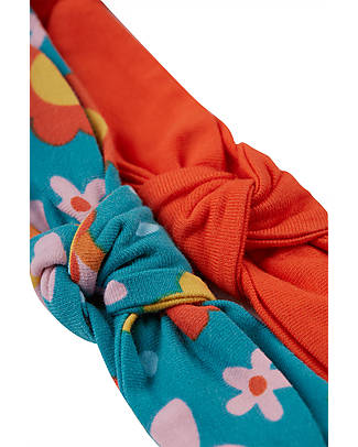 Frugi Fascia per Capelli Astrid - Pacco da 2 - Dalia/Arancio - Cotone bio Accessori per Capelli