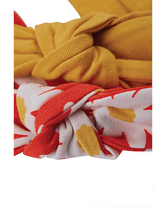 Frugi Fascia per Capelli Astrid - Pacco da 2 - Margherite/Giallo - Cotone bio Accessori per Capelli