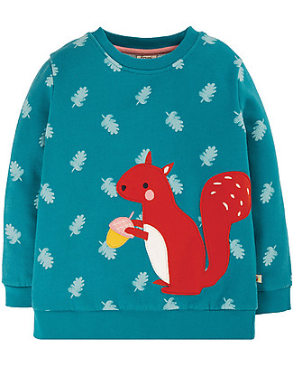 Frugi Felpa con Applique - Scoiattolo - Cotone bio Felpe