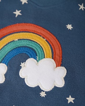 Frugi Felpa Easy-On - Abisko Stelle e Arcobaleno - Cotone Bio Felpe