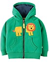 Frugi Felpa Hayle con Cappuccio, Verde/Leone - 100% cotone bio Felpe