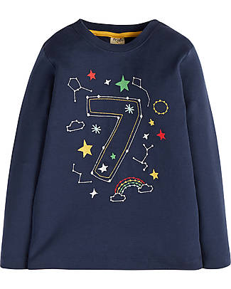 Frugi Felpa Magic Number Blu Indaco - Costellazioni - 100% Cotone Organico GOTS Felpe