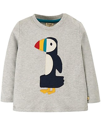 Frugi Felpa Magic Number Grigia - Pulcinella di Mare - 100% Cotone Organico GOTS Felpe