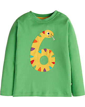 Frugi Felpa Magic Number Verde - Serpente - 100% Cotone Organico GOTS Felpe