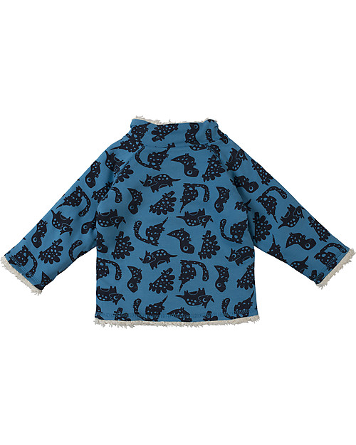 Frugi Felpa Reversibile Dinosauri, 100% Cotone Bio Felpe