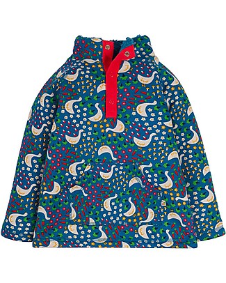 Frugi Felpa Snuggle Fleece con Rivestimento in Pile - Oche - Cotone Bio Felpe
