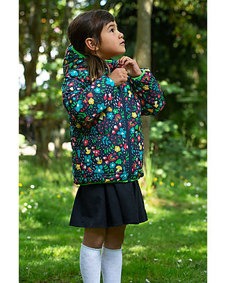 Frugi Giacca a Vento Compatta e Reversibile Toasty Trail - Blooming Bright - Eco-friendly! Piumini