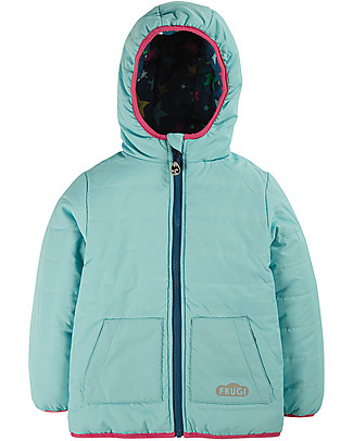 Frugi Giacca a Vento Compatta e Reversibile Toasty Trail - Stelle - Eco-friendly! Giacche
