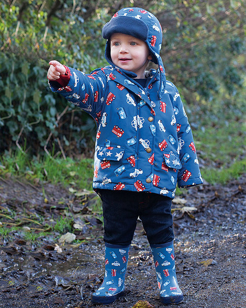 Frugi Giacca a Vento Imbottita Ne Ni - Poliestere Ecologico Giacche