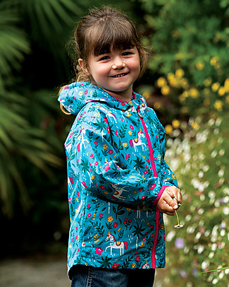 Frugi Giacca a Vento Impermeabile Rain or Shine - Cavalli Indiani - Eco-friendly! Giacche