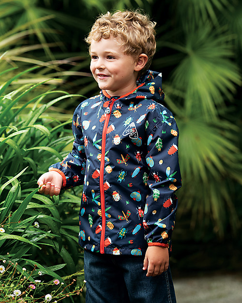 Frugi Giacca a Vento Impermeabile Rain or Shine - Insetti - Eco-friendly! Impermeabili