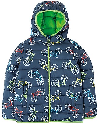 Frugi Giacca A Vento Super-Compatta Toasty Trail - Indigo Rainbow Roads - Eco-friendly! Giacche
