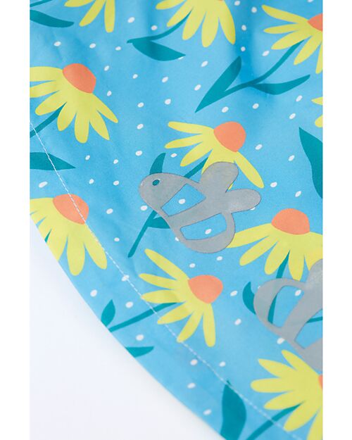 Frugi Giacca Impermeabile con Echinacea - Azzurro - Bottiglie Riciclate Giacche