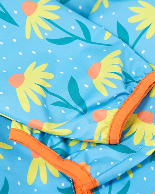 Frugi Giacca Impermeabile con Echinacea - Azzurro - Bottiglie Riciclate Giacche