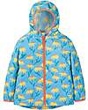 Frugi Giacca Impermeabile con Echinacea - Azzurro - Bottiglie Riciclate Giacche