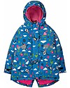 Frugi Giacca Impermeabile Imbottita Explorer, Sail Blue Fly High - 100% Materiale Riciclato! Impermeabili