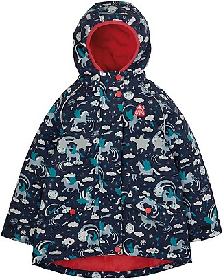 Frugi Giacca Impermeabile Imbottita Explorer - Unicorni - Materiale Riciclato! Impermeabili
