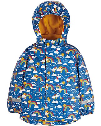 Frugi Giacca Impermeabile Puddle Buster - Arcobaleni - Cuciture Saldate! Giacche