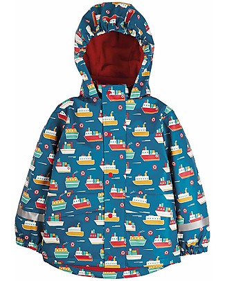 Frugi Giacca Impermeabile Puddle Buster - Navi - Cuciture Saldate! Giacche
