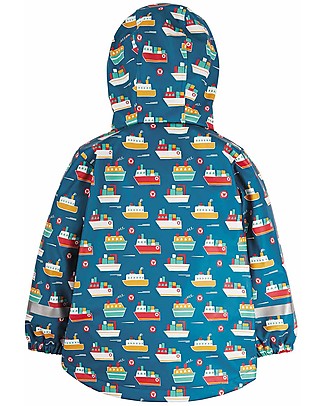 Frugi Giacca Impermeabile Puddle Buster - Navi - Cuciture Saldate! Giacche