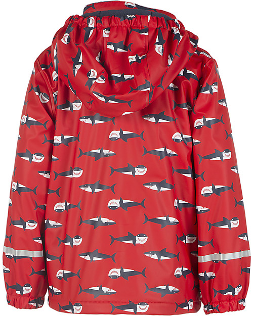 Frugi Giacca Impermeabile Puddle Buster, Squali - 100% materiale riciclato Impermeabili
